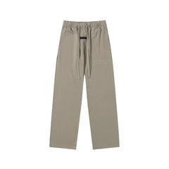 Fear Of God Essentials Tone‑on‑Tone Text Logo Straight‑Leg Sweatpants Taupe