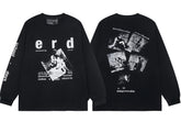 Enfants Riches Déprimés "e r d" Collage Long-Sleeve - Black