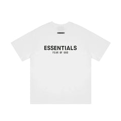Fear Of God Essentials Core Logo Oversized T‑Shirt White