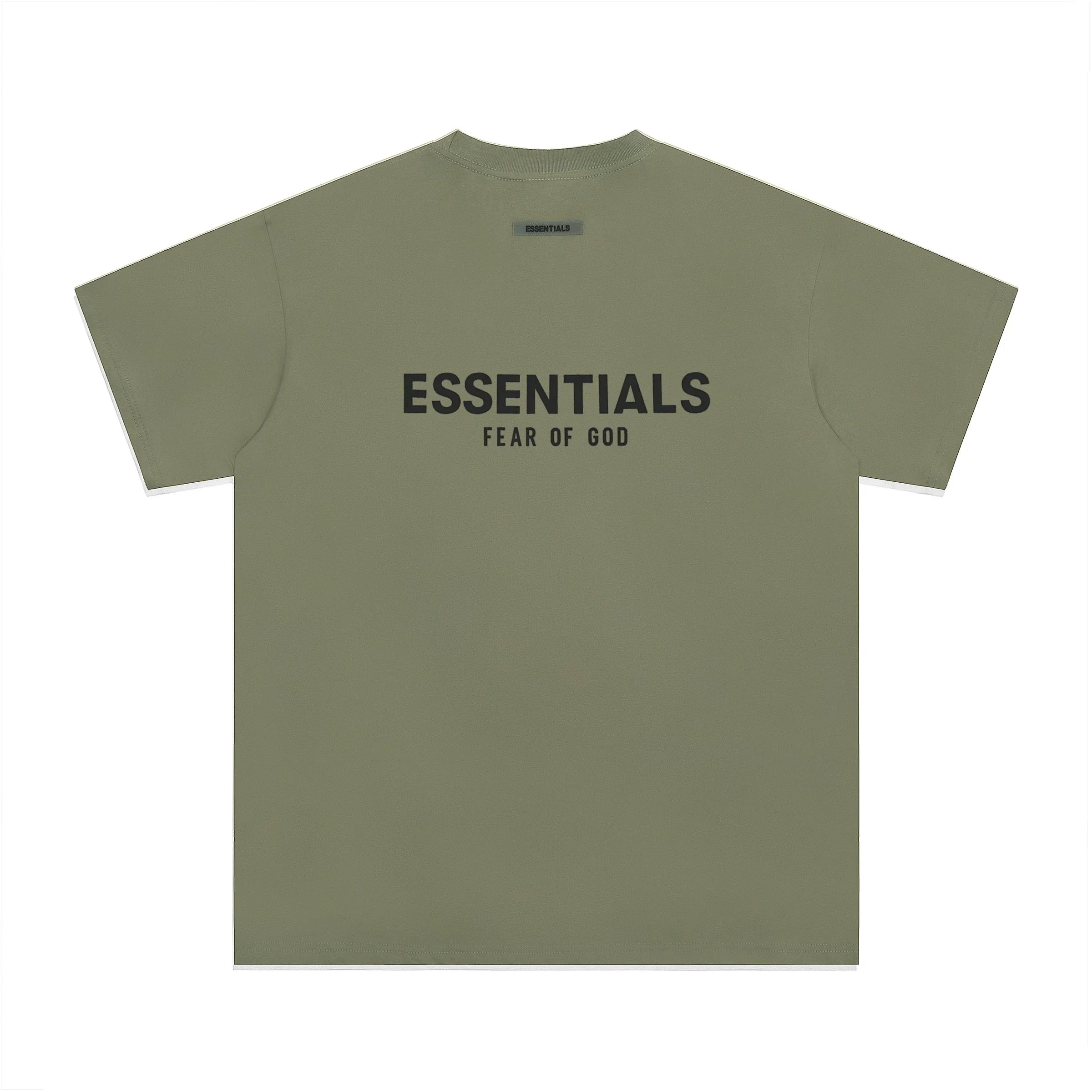 Fear Of God Essentials Core Logo Oversized T‑Shirt Sage