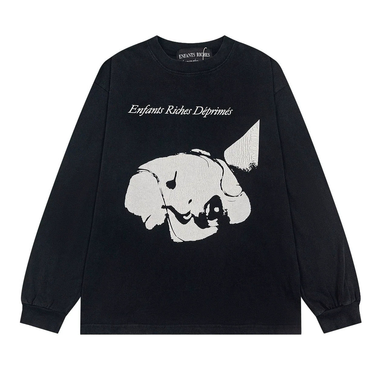 Enfants Riches Déprimés Abstract Dog Graphic Long-Sleeve - Black