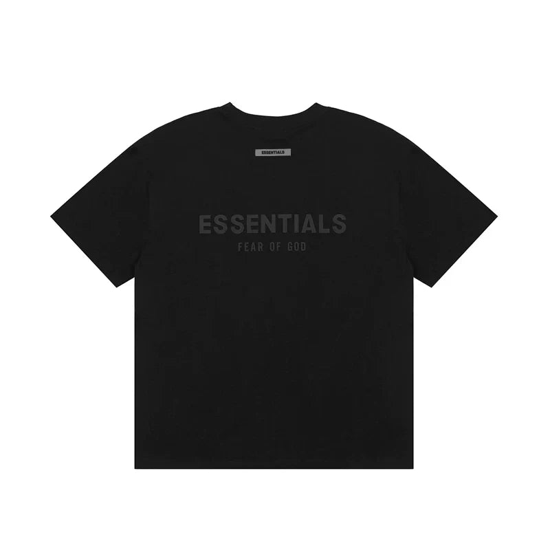 Fear Of God Essentials Core Logo Oversized T‑Shirt Black