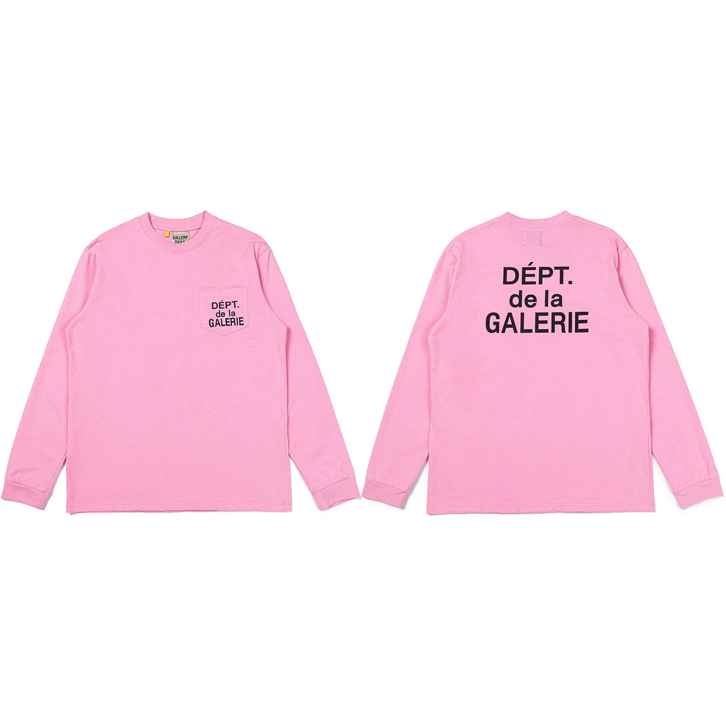 Gallery Dept. Pocket DÉPT. de la GALERIE Long Sleeve T-Shirt - Pink