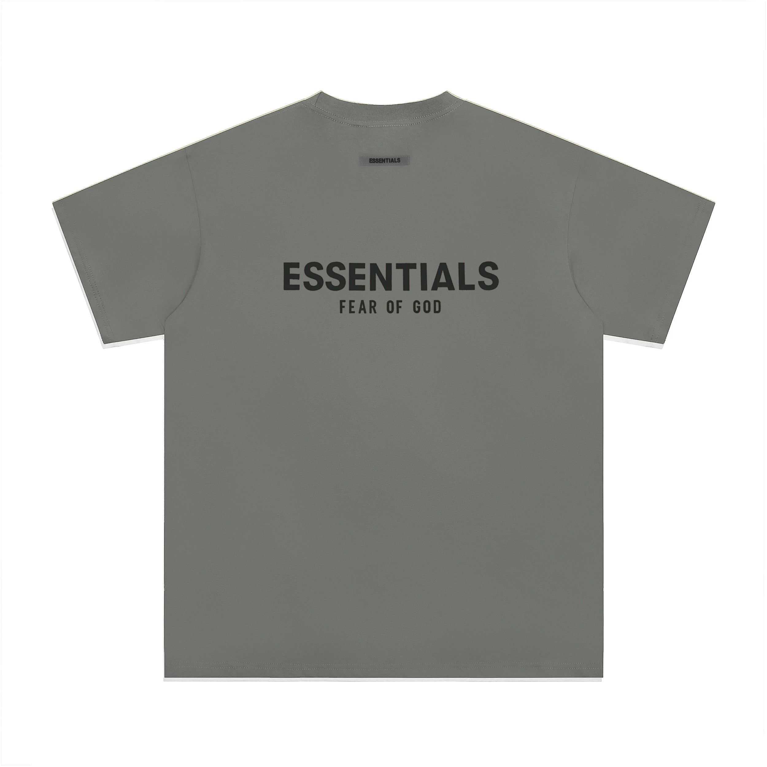 Fear Of God Essentials Core Logo Oversized T‑Shirt Dusty Grey