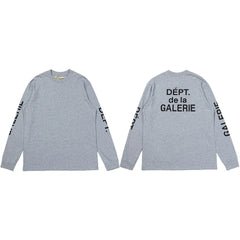 Gallery Dept. Sleeve Print DÉPT. de la GALERIE Long Sleeve T-Shirt - Light Grey