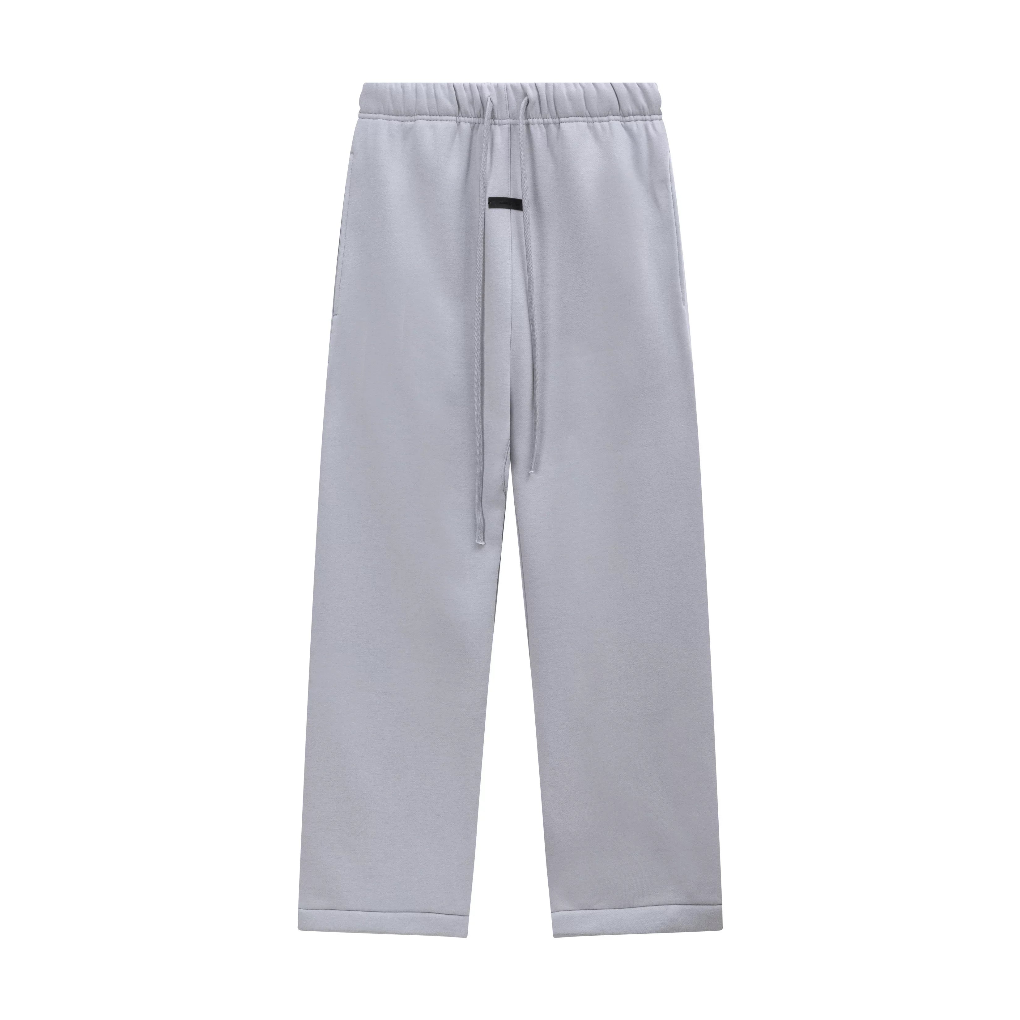 Fear Of God Essentials Silicone Letter Straight‑Leg Sweatpants Light Grey