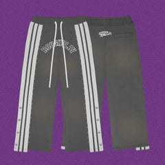 Roughplay Arch Logo Track Sweatpants - Dark Grey