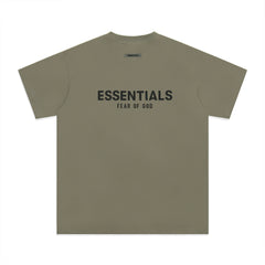 Fear Of God Essentials Core Logo Oversized T‑Shirt Olive