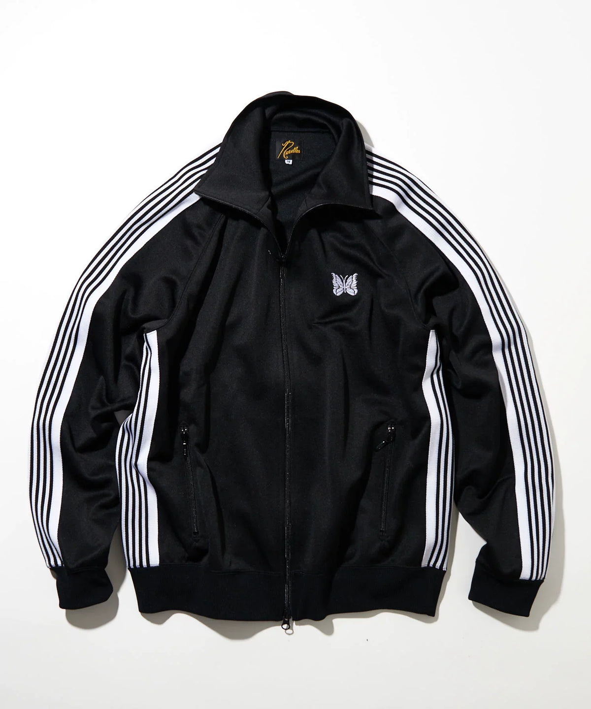 Needles Style Embroidered Butterfly Track Jacket - Black/White