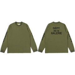 Gallery Dept. Sleeve Print DÉPT. de la GALERIE Long Sleeve T-Shirt - Army Green