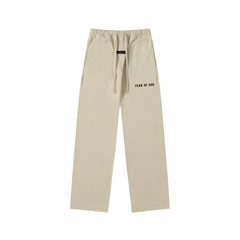 Fear Of God Essentials Fear Of God Text Straight‑Leg Sweatpants Cream Beige